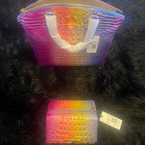 Brahmin Magic ombré large duxbury and matching Ady